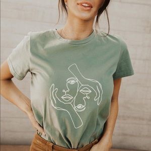 Bohme Abstract Face Graphic Tee